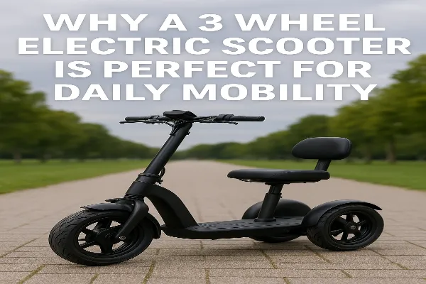 Why A 3 Wheel Electric Scooter Is Perfect For Daily Mobility