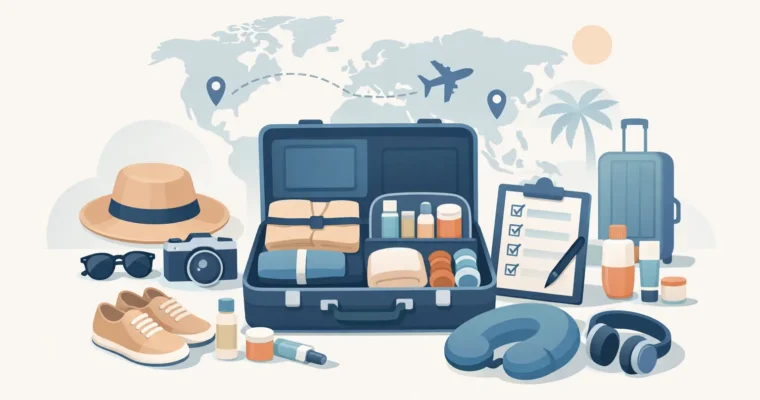 12 Travel Packing Tips Checklist Essentials